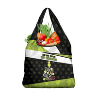 Tennis Christmas Grocery Bag Ho Ho Hold My Racquet - Wonder Print Shop