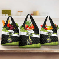 Tennis Christmas Grocery Bag Ho Ho Hold My Racquet - Wonder Print Shop