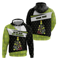 Personalized Tennis Christmas Hoodie Ho Ho Hold My Racquet - Wonder Print Shop