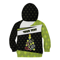 Personalized Tennis Christmas Kid Hoodie Ho Ho Hold My Racquet - Wonder Print Shop