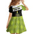 Personalized Tennis Christmas Kid Short Sleeve Dress Ho Ho Hold My Racquet - Wonder Print Shop