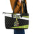 Tennis Christmas Leather Tote Bag Ho Ho Hold My Racquet - Wonder Print Shop