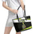 Tennis Christmas Leather Tote Bag Ho Ho Hold My Racquet - Wonder Print Shop