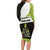 Personalized Tennis Christmas Long Sleeve Bodycon Dress Ho Ho Hold My Racquet - Wonder Print Shop