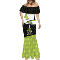 Personalized Tennis Christmas Mermaid Dress Ho Ho Hold My Racquet - Wonder Print Shop