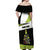 Personalized Tennis Christmas Off Shoulder Maxi Dress Ho Ho Hold My Racquet - Wonder Print Shop