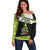 Personalized Tennis Christmas Off Shoulder Sweater Ho Ho Hold My Racquet - Wonder Print Shop