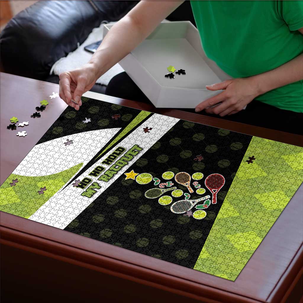 Tennis Christmas Puzzle Ho Ho Hold My Racquet - Wonder Print Shop