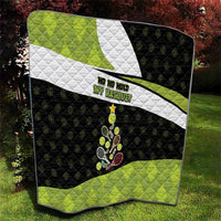 Tennis Christmas Quilt Ho Ho Hold My Racquet - Wonder Print Shop