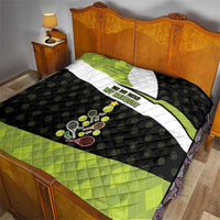 Tennis Christmas Quilt Ho Ho Hold My Racquet - Wonder Print Shop