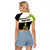 Personalized Tennis Christmas Raglan Cropped T Shirt Ho Ho Hold My Racquet - Wonder Print Shop