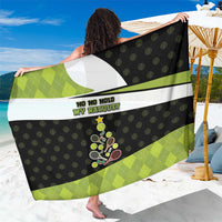 Tennis Christmas Sarong Ho Ho Hold My Racquet - Wonder Print Shop