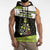 Personalized Tennis Christmas Sleeveless Zip Hoodie Ho Ho Hold My Racquet - Wonder Print Shop