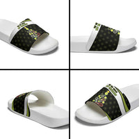 Tennis Christmas Slide Sandals Ho Ho Hold My Racquet - Wonder Print Shop