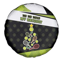 Tennis Christmas Spare Tire Cover Ho Ho Hold My Racquet - Wonder Print Shop