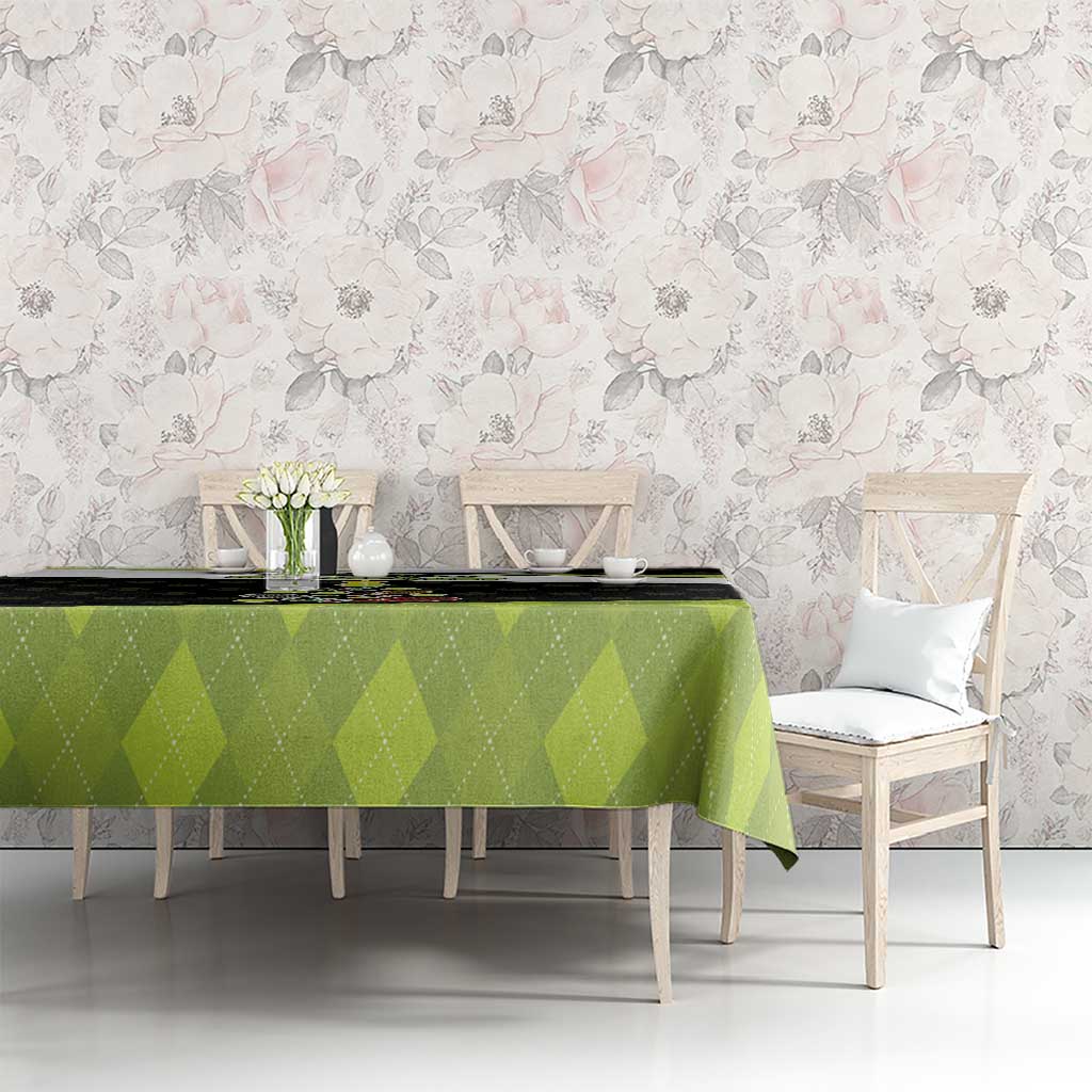 Tennis Christmas Tablecloth Ho Ho Hold My Racquet - Wonder Print Shop