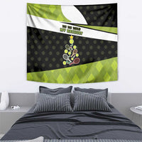 Tennis Christmas Tapestry Ho Ho Hold My Racquet - Wonder Print Shop