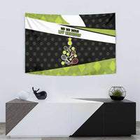 Tennis Christmas Tapestry Ho Ho Hold My Racquet - Wonder Print Shop