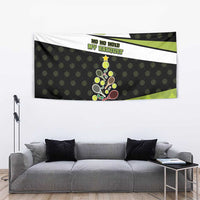 Tennis Christmas Tapestry Ho Ho Hold My Racquet - Wonder Print Shop