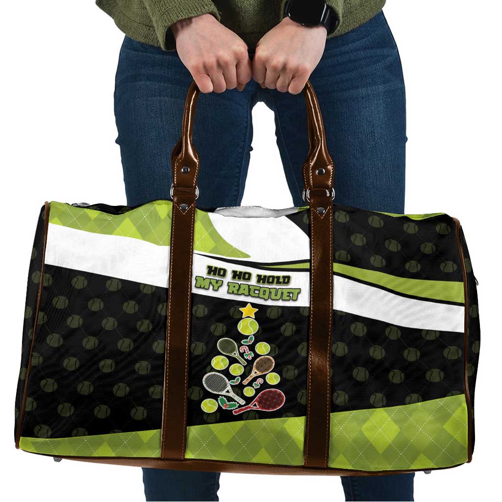 Tennis Christmas Travel Bag Ho Ho Hold My Racquet - Wonder Print Shop
