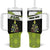 Personalized Tennis Christmas Tumbler With Handle Ho Ho Hold My Racquet - Wonder Print Shop