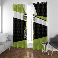 Tennis Christmas Window Curtain Ho Ho Hold My Racquet - Wonder Print Shop