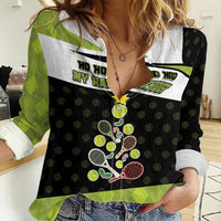 Personalized Tennis Christmas Women Casual Shirt Ho Ho Hold My Racquet - Wonder Print Shop