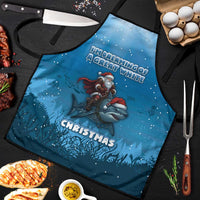 Merry Sharkmas Apron I Am Dreaming Of A Great White Christmas - Wonder Print Shop