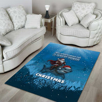 Merry Sharkmas Area Rug I Am Dreaming Of A Great White Christmas - Wonder Print Shop
