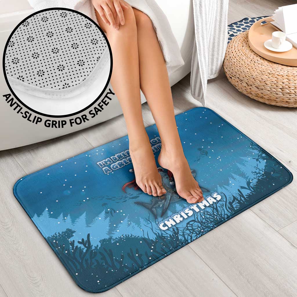Merry Sharkmas Bathroom Set I Am Dreaming Of A Great White Christmas - Wonder Print Shop