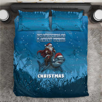 Merry Sharkmas Bedding Set I Am Dreaming Of A Great White Christmas - Wonder Print Shop