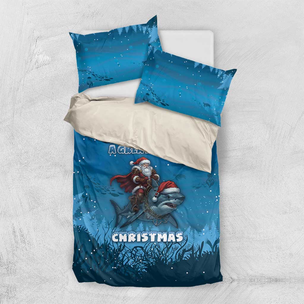 Merry Sharkmas Bedding Set I Am Dreaming Of A Great White Christmas - Wonder Print Shop