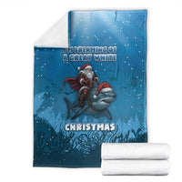 Merry Sharkmas Blanket I Am Dreaming Of A Great White Christmas - Wonder Print Shop