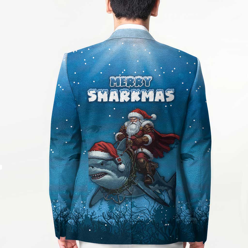 Merry Sharkmas Blazer I Am Dreaming Of A Great White Christmas - Wonder Print Shop