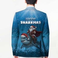 Merry Sharkmas Blazer I Am Dreaming Of A Great White Christmas - Wonder Print Shop