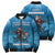 Merry Sharkmas Bomber Puffer Jacket I Am Dreaming Of A Great White Christmas - Wonder Print Shop