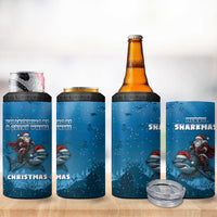 Merry Sharkmas 4 in 1 Can Cooler Tumbler I Am Dreaming Of A Great White Christmas - Wonder Print Shop
