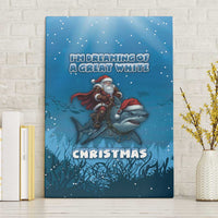 Merry Sharkmas Canvas Wall Art I Am Dreaming Of A Great White Christmas - Wonder Print Shop