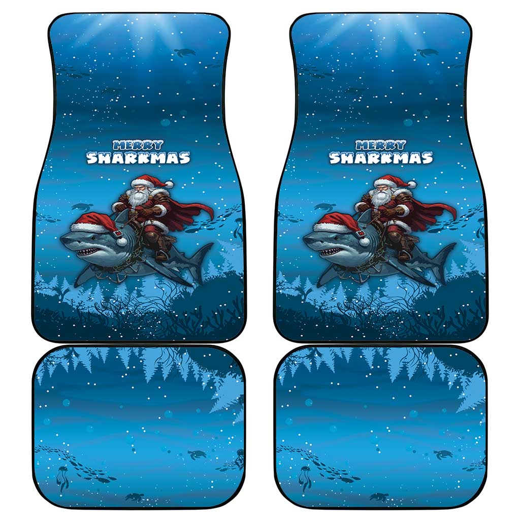 Merry Sharkmas Car Mats I Am Dreaming Of A Great White Christmas - Wonder Print Shop