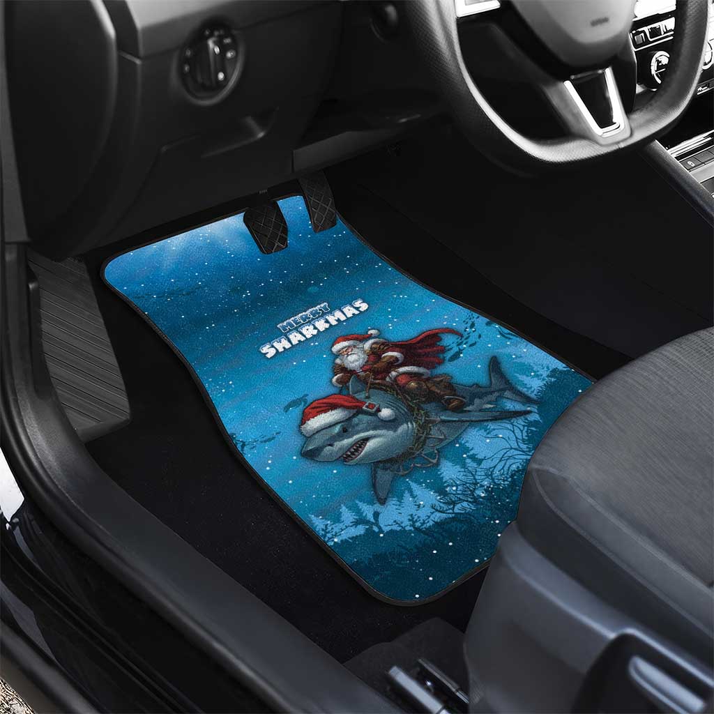 Merry Sharkmas Car Mats I Am Dreaming Of A Great White Christmas - Wonder Print Shop