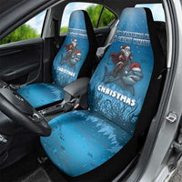 Merry Sharkmas Car Seat Cover I Am Dreaming Of A Great White Christmas - Wonder Print Shop