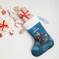 Merry Sharkmas Christmas Stocking I Am Dreaming Of A Great White Christmas - Wonder Print Shop
