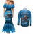 Merry Sharkmas Couples Matching Mermaid Dress and Long Sleeve Button Shirt I Am Dreaming Of A Great White Christmas - Wonder Print Shop