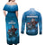 Merry Sharkmas Couples Matching Off Shoulder Maxi Dress and Long Sleeve Button Shirt I Am Dreaming Of A Great White Christmas - Wonder Print Shop