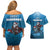 Merry Sharkmas Couples Matching Off Shoulder Short Dress and Hawaiian Shirt I Am Dreaming Of A Great White Christmas - Wonder Print Shop