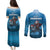 Merry Sharkmas Couples Matching Puletasi and Long Sleeve Button Shirt I Am Dreaming Of A Great White Christmas - Wonder Print Shop