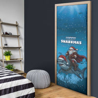 Merry Sharkmas Door Cover I Am Dreaming Of A Great White Christmas - Wonder Print Shop