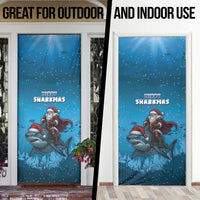 Merry Sharkmas Door Cover I Am Dreaming Of A Great White Christmas - Wonder Print Shop
