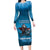 Merry Sharkmas Family Matching Long Sleeve Bodycon Dress and Hawaiian Shirt I Am Dreaming Of A Great White Christmas - Wonder Print Shop