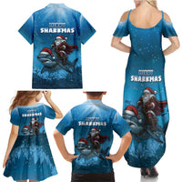Merry Sharkmas Family Matching Summer Maxi Dress and Hawaiian Shirt I Am Dreaming Of A Great White Christmas - Wonder Print Shop